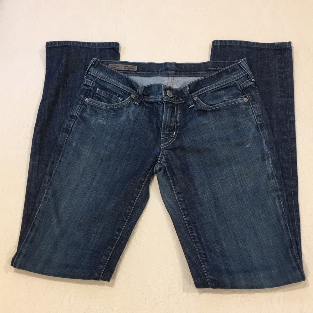HP 🌸Citizen Of Humanity Ava low rise straight jeans 27 leg 33” - Picture 2 of 16